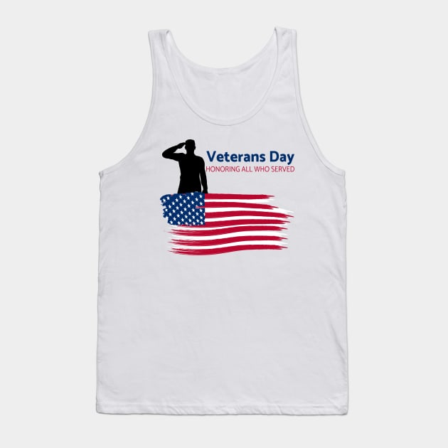 Veterans Day Tank Top by Double You Store